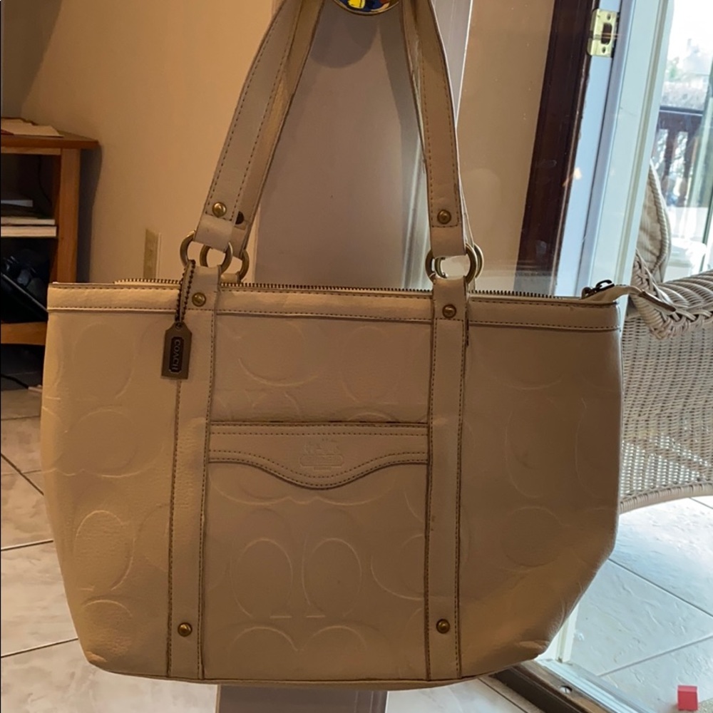 leather coach purse